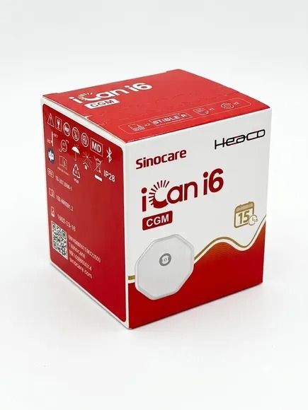 Система моніторингу рівня глюкози CGM Sinocare iCan i6 - Зображення 2